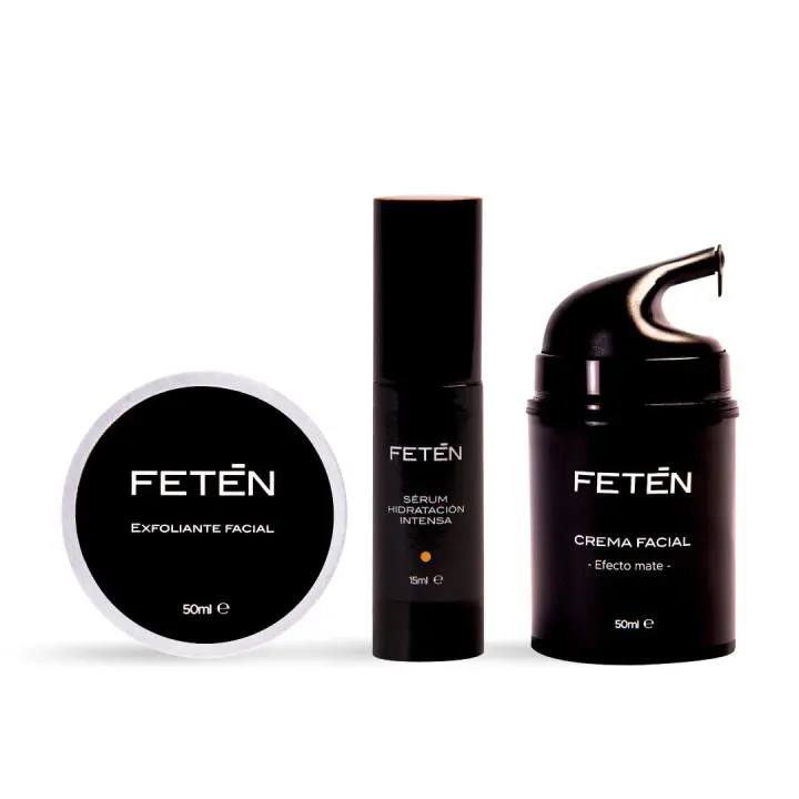 FETĒN Set Deshidratación con Exfoliante Facial, Sérum de Hidratación Intensa y Crema Facial - 1
