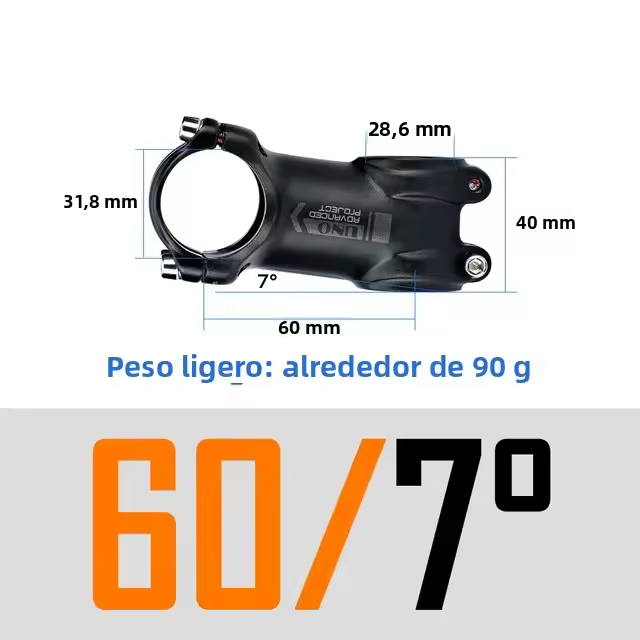 UNO Tímbrido De Bicicleta Ultraligero De Aluminio 7050 7/17 Grados MTB Mountain Road 31.8mm 60-130mm Piezas De Bicicleta - 1