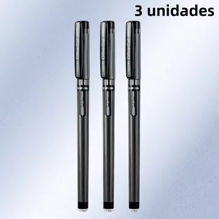 Lápiz De Gel Negro 0.5mm WQN-3/6/12PCS Con Patrón Alto Nivel Para Arte Y Pruebas Suministros Escolares Regreso a La Escuela - 1