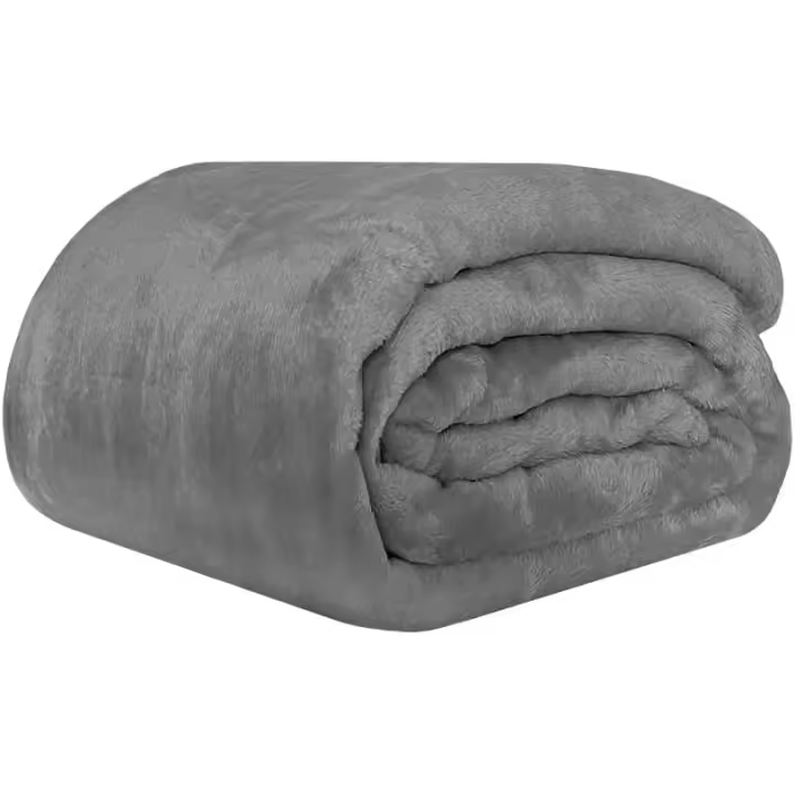 C.A - Manta de Terciopelo Extra Suave, Cálida y Cómoda Ideal para Cama, Sofá Sillón y Viaje. Mantita Lisa de Coralina Ligera, Transpirable para Invierno - 1