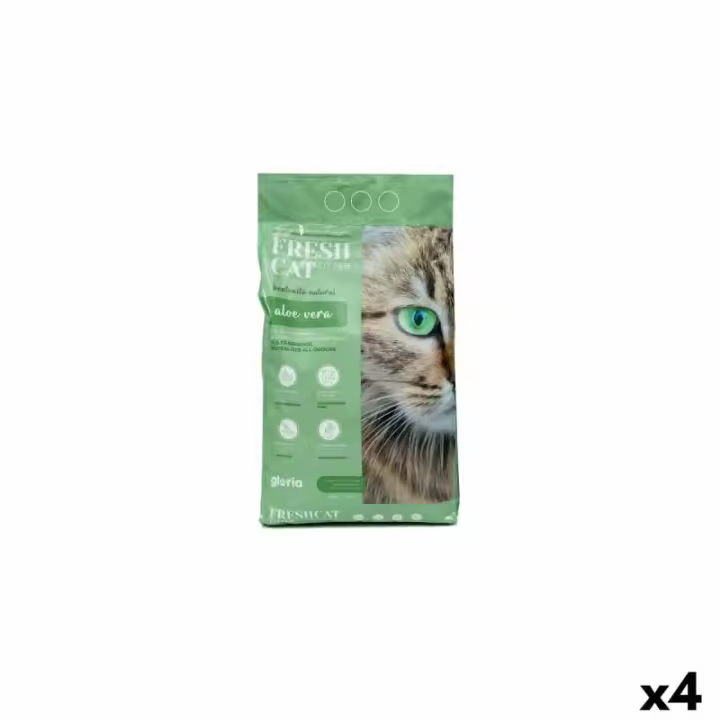 Arena para Gatos Gloria Premium Aloe Vera 5 kg 4 Unidades - 1