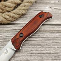 Cuchillo De Caza Fijo BM 15002 15017 Alta Dureza Hoja De Acero S30V Mango De Madera Herramienta Táctica De Sobrevivencia Portátil Para Exteriores - details 4