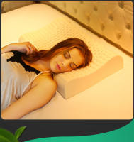Almohada De Látex Natural Para Cuello 40x60cm Con Funda Almohada Para Adultos Y Niños Masaje De Columna Vertebral Uso En Hogar Y Hotel - details 7