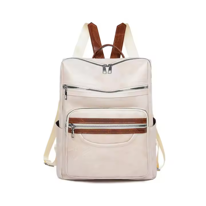 Mochila multicompartimento popular, bolso bandolera de un solo hombro para mujer de moda europea y americana, de cuero de alta calidad y gran capacidad. - 1