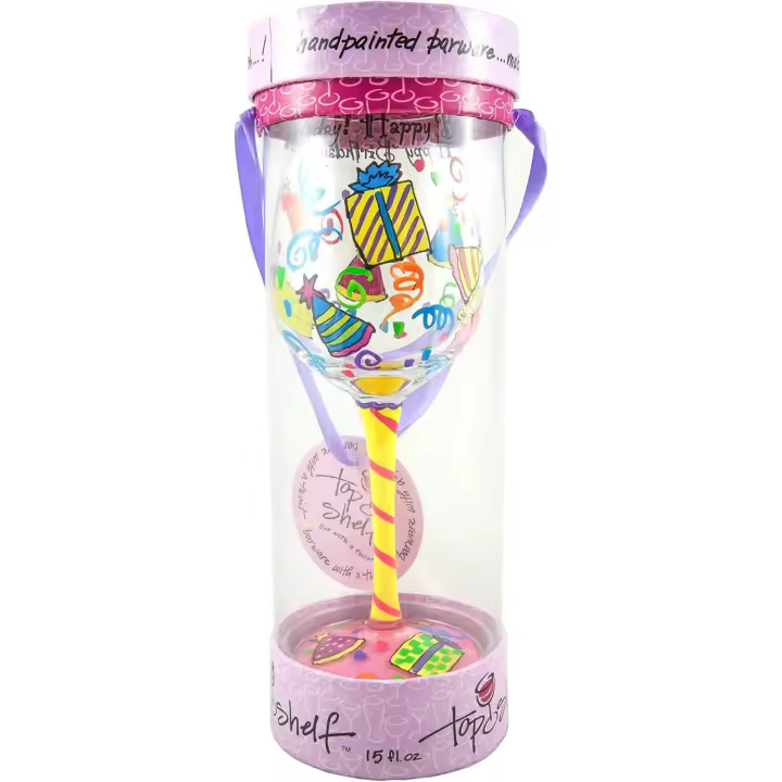 Vaso de Pinta de Cerveza marca Top Shelf modelo Love Potion pintado a mano - 1