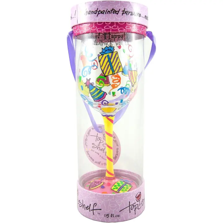 Vaso de Pinta de Cerveza marca Top Shelf modelo Love Potion pintado a mano - 1