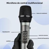 Nuevo Micrófono Inalámbrico Profesional ECHO Dual Canal UHF Para Fiesta Karaoke Iglesia Performance En Escenario Longitud De Distancia - details 2