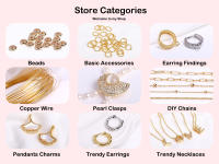 Colgante De Metal Enchapado En Oro 18K Para Fabricación De Collares Hebilla Liso Para Colgantes Gancho Para Cierres Clips - details 2