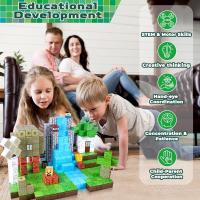 Juguete De Bloques De Construcción Magnéticos Set De Mundo Minero Educativo STEM Sensorial Regalo Navideño Para Niños - details 3