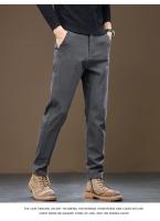 Nuevos Pantalones Casuales De Otoño E Invierno Para Hombre 2024 Estilo Recto Y Slim Pantalones Negros Grises Café Para Trabajo Y Ropa Masculina - details 14