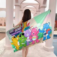 Toalla De Playa Microfibra De Oso C-Care Dibujos Animados Absorbente Secado Rápido Suave Para Yoga Natación Camping Viajes Senderismo - details 7