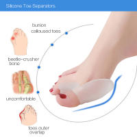 Almohadilla De Silicona Para Dedos Del Pie Corrector De Dedos Del Pie Protector De Valgus Ajustador De Bigote Alivio Del Dolor De Pies - details 6
