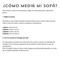 Funda Cubre Sofá Azul Gris HMS, Microfibra, Reversible, Bolsillo Lateral, Pestaña de Sujeción - details 2