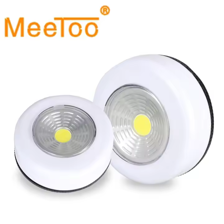 Lámpara De Noche LED COB Con Sensor Táctil Pequeña Luz Bajo Gabinete Sin Cable Adhesivo Para Pared Armario Armario - 1