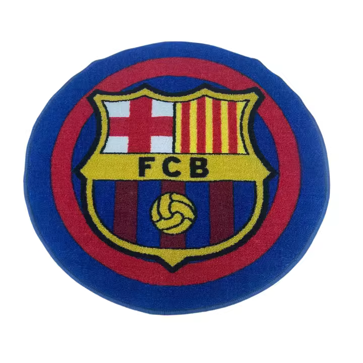 Mozuru Alfombra FC Barcelona "Blaugrana" con Logo – Forma Redonda de 60 cm - 1