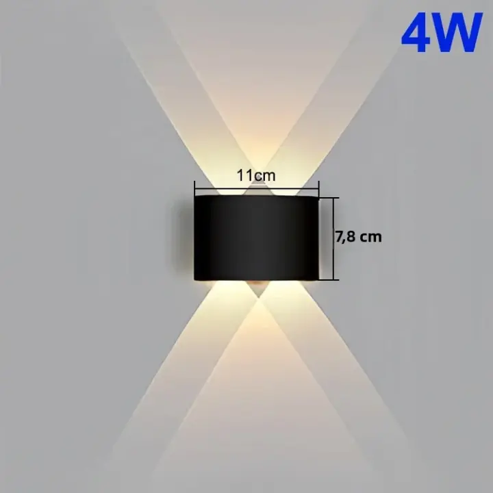 Lámpara De Pared LED Impermeable Para Iluminación Interior Y Exterior De Dormitorio Sala De Estar Pasillo Estilo Moderno - 1