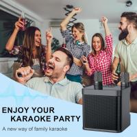 Altavoz Bluetooth Portáthil with Dual Para Karaoke Microphone, Transmisión en Vivo al Aaire Libre, Para El Hogar y Audio with Bluetooth, Mini Altavoz Portáthil - details 2