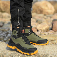 Botas Impermeables Para Hombre Seguridad Puntas De Acero Indestructibles Botas De Construcción Protección Antipinchazos Suela De Goma Material Superior Synético - details 6