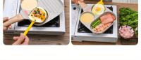 Sartén de Eggs Antiadherente Sartén de Horneado Cuadrado Espátula para Cocinar Cepillo Pequeño Portátil para Camping al Aire Libre - details 16
