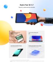 Tableta Xiaomi Redmi Pad SE 8.7 Tablet Versión Global, 4GB+64GB|4GB+128GB|6GB+128GB, Pantalla 8,7" 90Hz con protección eye-care, pequeña y portátil, Batería 6650 mAh con carga rápida 18W, Cámara trasera 8 MP+ frontal 5 MP, Dolby Atmos®, HyperOS - details 0