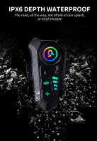 Kebidumei YP10 Auricular De Motocicleta Inalámbrico Bluetooth5.3 Kit De Cuero Con Llamada Handsfree Reproductor De Música Impermeable Para Casco - details 6