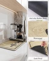 Alfombra De Cocina Grande Absorbente Para Café Alfombra De Secado Rápido Para Baño Alfombrilla De Fregadero Ecológica Moderna - details 3