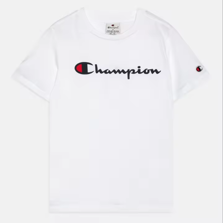 Camiseta de Manga Corta 306832, Marca Champion, Color Blanco, Talla XXS, Para Niño - 1
