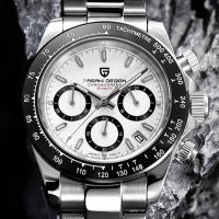 Reloj De Pulsera De Cuarzo PAGANI DESIGN PD-1644 2024 Meteorito Dial Moda Para Hombre Cristal De Esmeralda 100M Cronógrafo - details 1