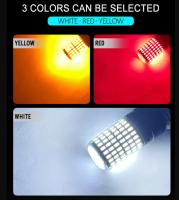 2pcs Lámpara De Señal De Giro LED Para Coche Anti Estroboscópica 7440 144smd Lámpara Trasera Lateral T20 Blanco Amarillo Rojo - details 2