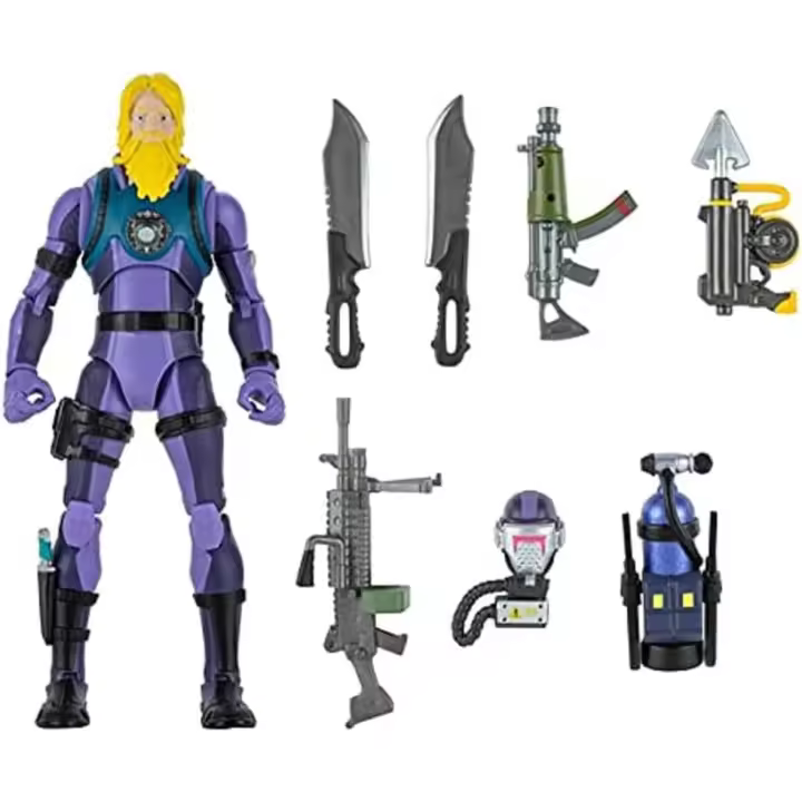 Fortnite- Epic Games Scuba Jonesy Figura Acción Legendary - caja algo dañada - 1