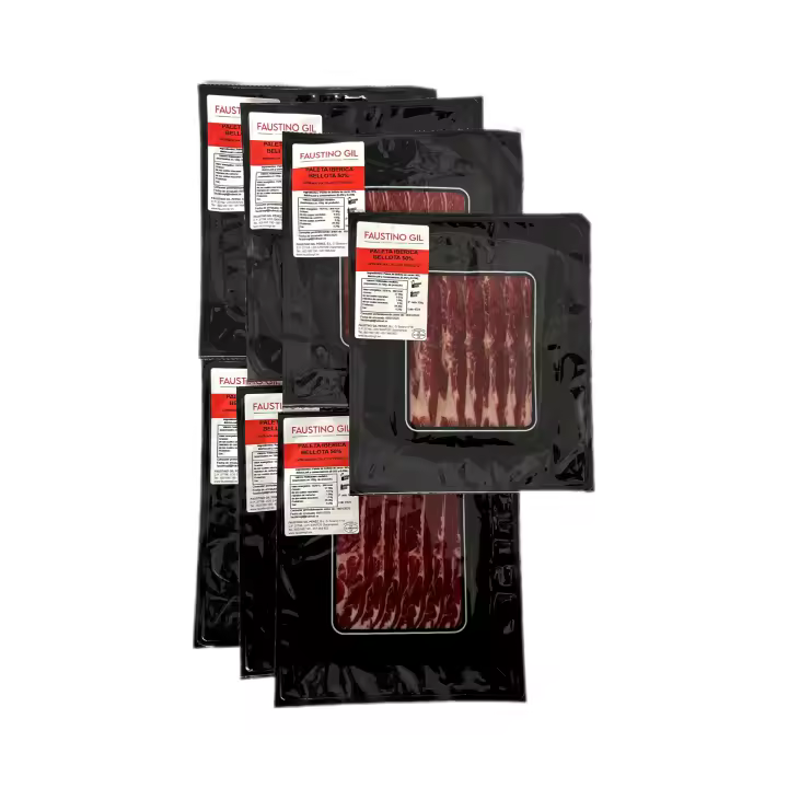 PALETA BELLOTA 50% IBERICA - 7 Sobres de  100g - Elaboración tradicional - Ibéricos Faustino Gil - - 1