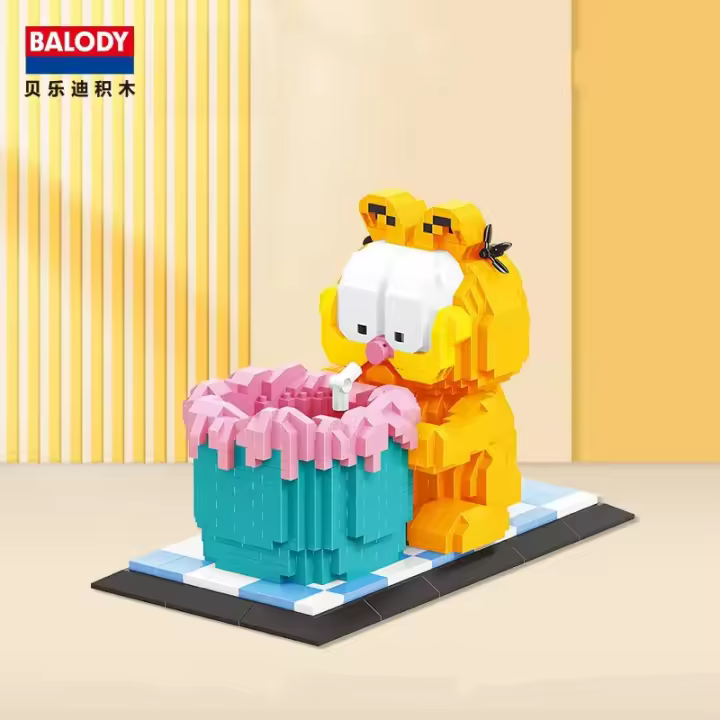 Balody 1783PCS Set De Bloques De Construcción Creativo De Garfield Soporte Para Bolígrafos Decoración De Escritorio Juguete Para Niños Regalos De Vacaciones - 1