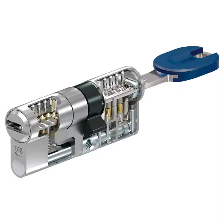 ABUS cilindro Bravus MX Pro Magnet 30x30 acabado laton cilindro de alta seguridad con 5 llaves - 1