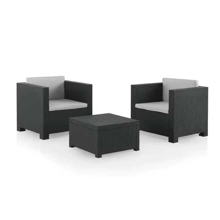 Shaf Conjunto de Jardín DIVA Tete a Tete Grafito para Exterior - Comodidad y Elegancia - 1