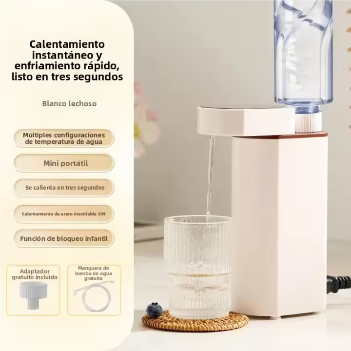 Dispensador De Agua Instantáneo 2000W Calentamiento Rápido En 3 Segundos Compatible Con Agua Mineral/Botellada Portátil - 1