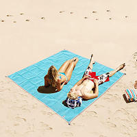 Manta De Playa Portátil Para Picnic Mat De Arena Perdida Manta De Camping Al Aire Libre Material De Lona CANVAS - details 3