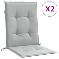 vidaXL Cojines silla respaldo bajo 2 ud tela 100x50x4 cm Color Antracita melange,  Gris claro melange,  Gris oscuro melange y mas Cojín Decorativo de Asiento Cojines de muebles de salon - details 8