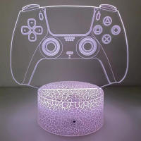 Lámpara De Ambiente Creativa PS5 Gamepad Illusión 3D Acrílica Toque Dimmer Luz Nocturna Para Decoración De Habitación Y Juego - details 4
