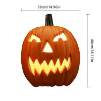 1Pc Decorativo Calabaza Halloween Luces De Lámpara Decoración De Calabaza Para Exterior Estilo Moderno Cerámica Y Enamel - details 8