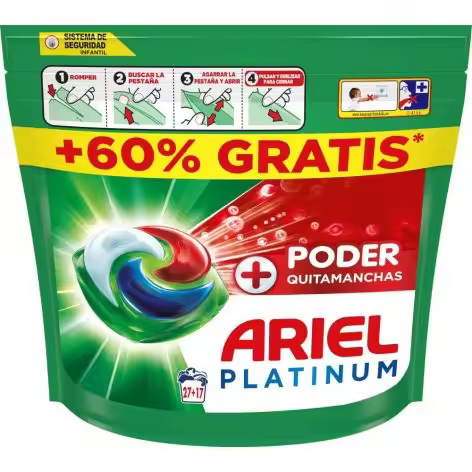 ARIEL Detergente Platinum Poder Quitamanchas - 1
