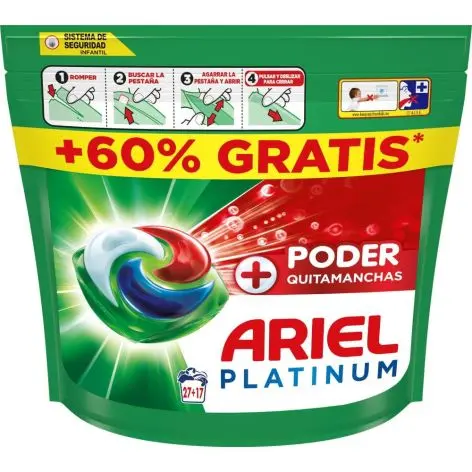ARIEL Detergente Platinum Poder Quitamanchas - 1