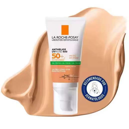 Protector Solar Facial La Roche Posay Anthelios Gel Crema Toque Seco Color FPS50+ 50 Ml - 1