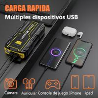 M01 Arrancador de Coches 4000A, 12V Arrancador de Baterias de Coches (para 5.5L Disésel o 7.0L Gas), Jump Starter con 2.5 Inch Pantalla LCD, Clips de Seguridad Inteligentes, Luz LED - details 4