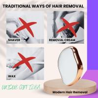 Borrador de pelo de cristal, Removedor de pelo de cristal mágico mejorado, Depiladora de cristal portátil y exfoliante - details 0