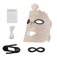 Máscara Facial De Silicona LED 3D Con Terapia De Luz Roja Para Belleza Y Cuidado De La Piel 7 Colores Reparación Y Blanchimente Sin Cable - details 19