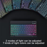 Teclado Bluetooth Con Iluminación Retroiluminada Y Ratón Para iPad Compatibles Con iOS Android Windows Recargables Para Dispositivos De 10 Pulgadas - details 5