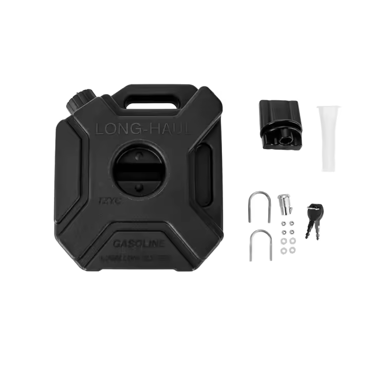 Tanque De Combustible De Repuesto Para Motocicleta De 5L Jerrycan De Gasolina Y Aceite De Petróleo Con Set De Cerraduras Accesorios Para Coche - 1