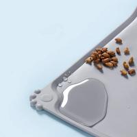 Alfombrilla De Comida Para Mascotas De Silicona Con Borde Alto Impermeable Y Antideslizante Placa De Alimentación Para Perros Y Gatos Anti-Salpicaduras Tazón De Alimentación - details 3