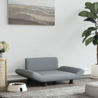 vidaXL Cama para perros de tela gris claro 70x45x28 cm - details 0