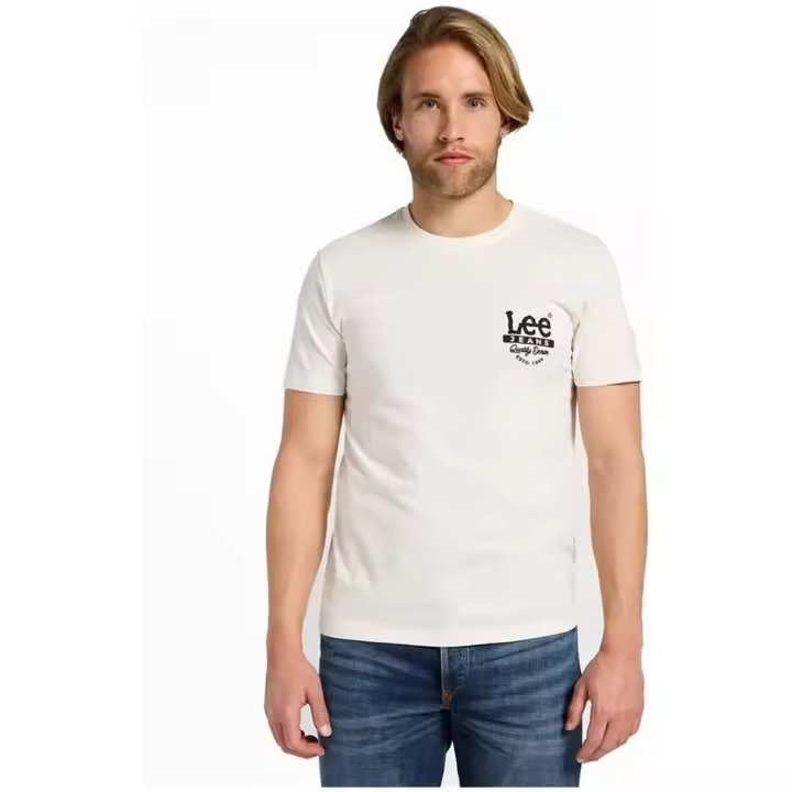 Camiseta Lee Ss Working West Ecru - 1